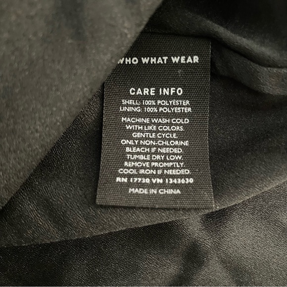 WHO WHAT WEAR Black Printed High Neck A-line Dress Size XL - Picture 8 of 11